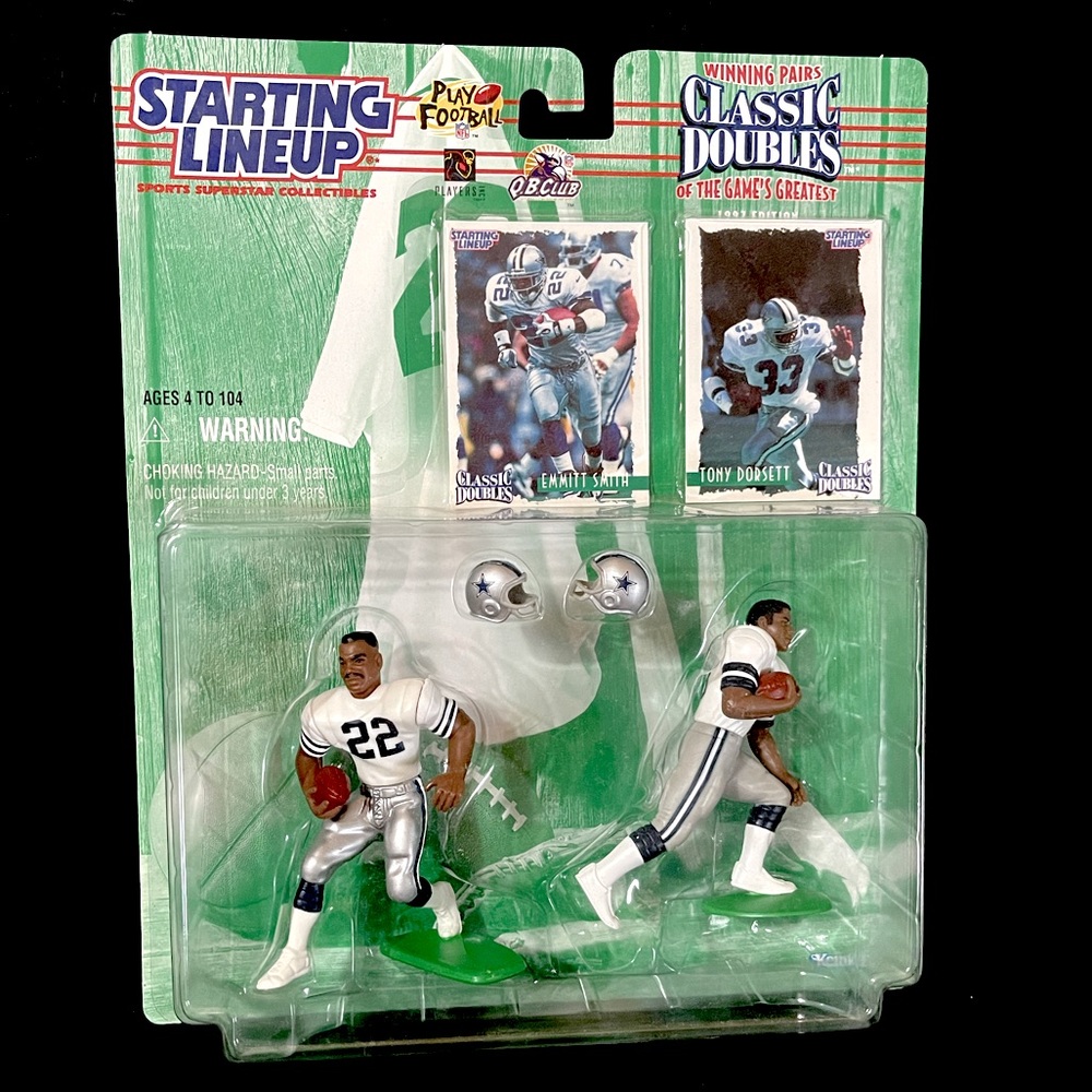 1997 Starting Lineup EMMITT SMITH & TONY DORSETT Classic Doubles Figure 2-Pack